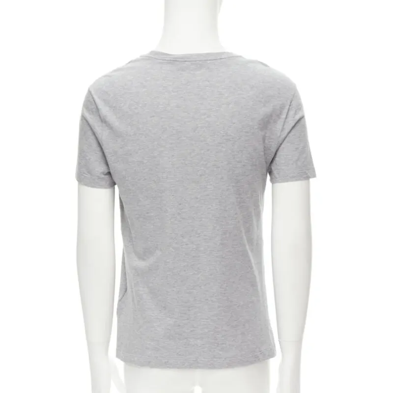 Versace Logo Embroidery Shirt Grey Cotton Never worn - Box View