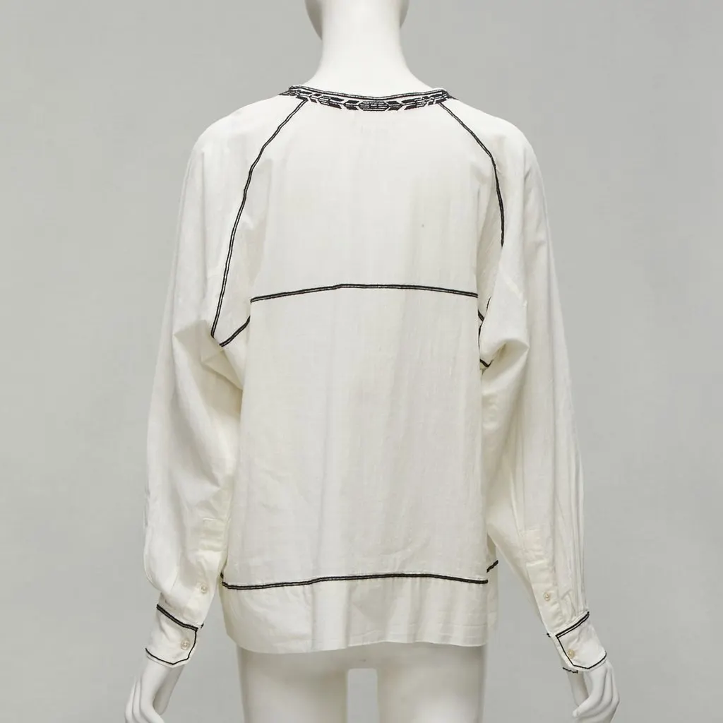 Isabel Marant Etoile Boho Pocket Top Ecru Cotton Good - Box View