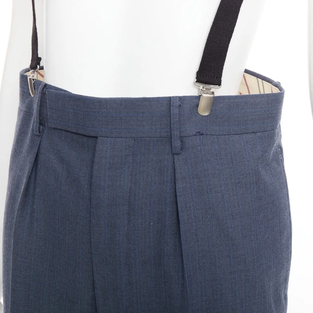 Junya Watanabe Blue Wool Trouser Blue Wool Very good - Back View