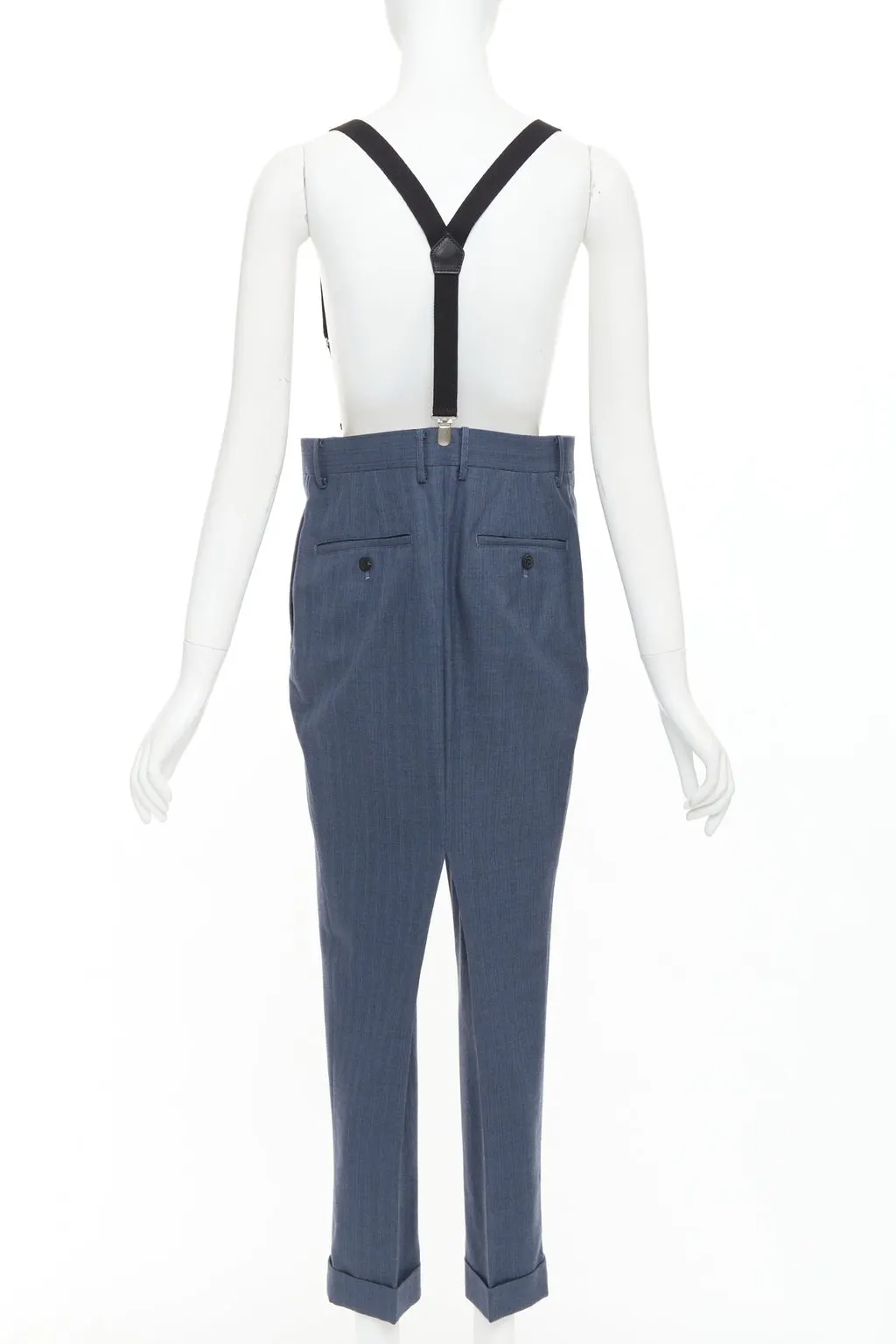 Junya Watanabe Blue Wool Trouser Blue Wool Very good - Box View