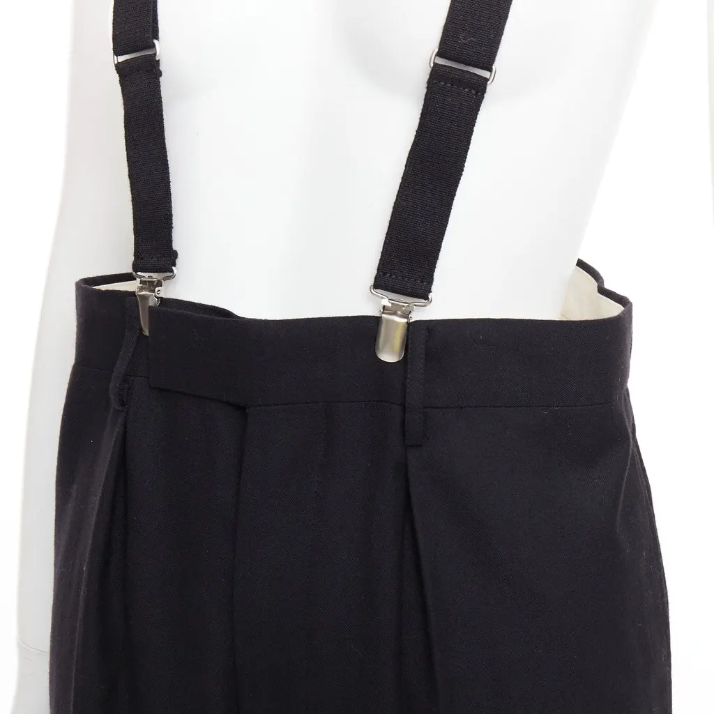 Junya Watanabe Black Wool Trouser Black Wool Very good - Back View
