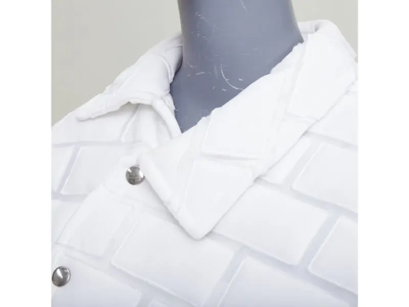 Comme Des Garcons White Polyester Coat White Polyester Good - Back View