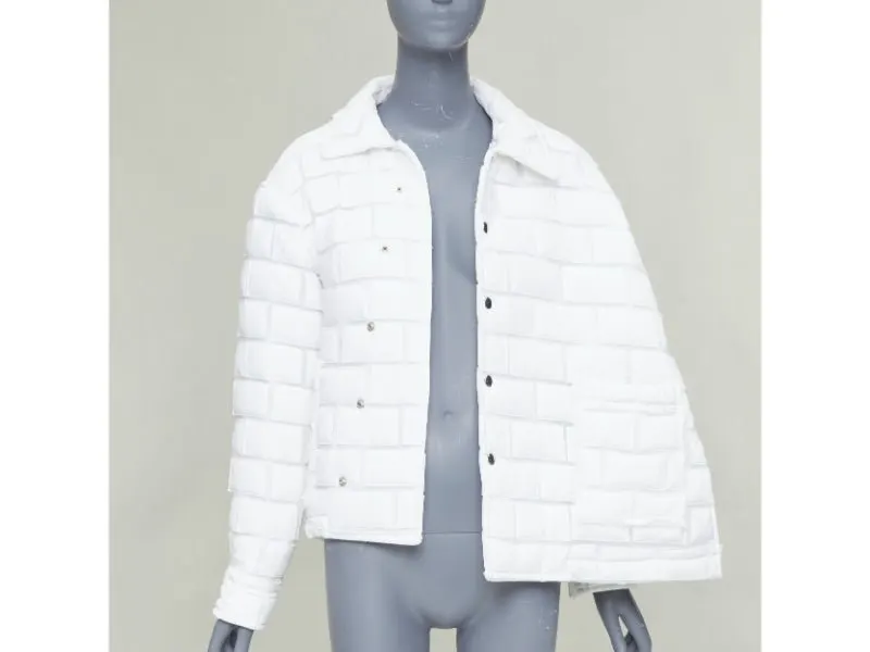 Comme Des Garcons White Polyester Coat White Polyester Good - Inside View