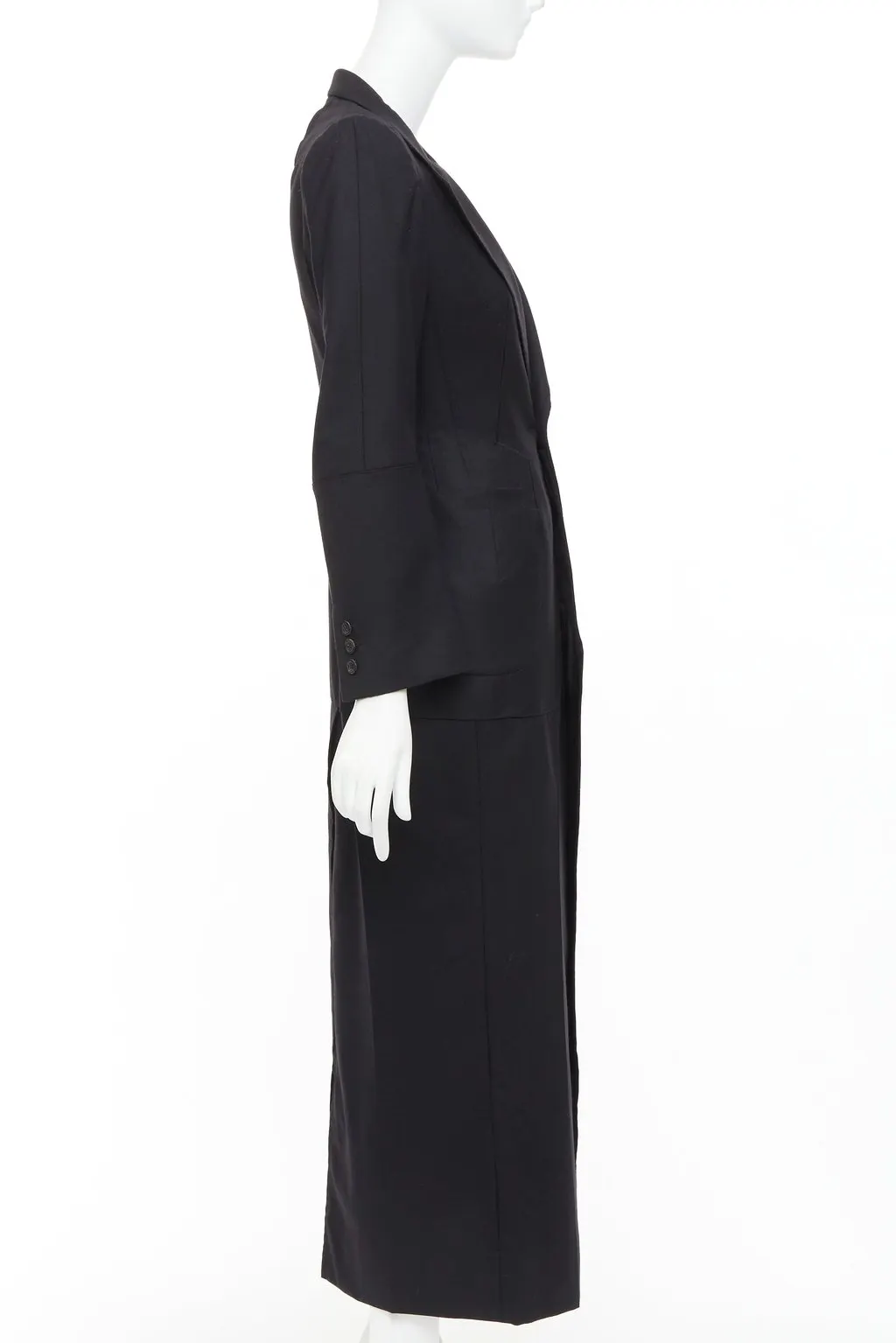 Junya Watanabe Black Wool Coat Black Wool Never worn, with tag - Box View