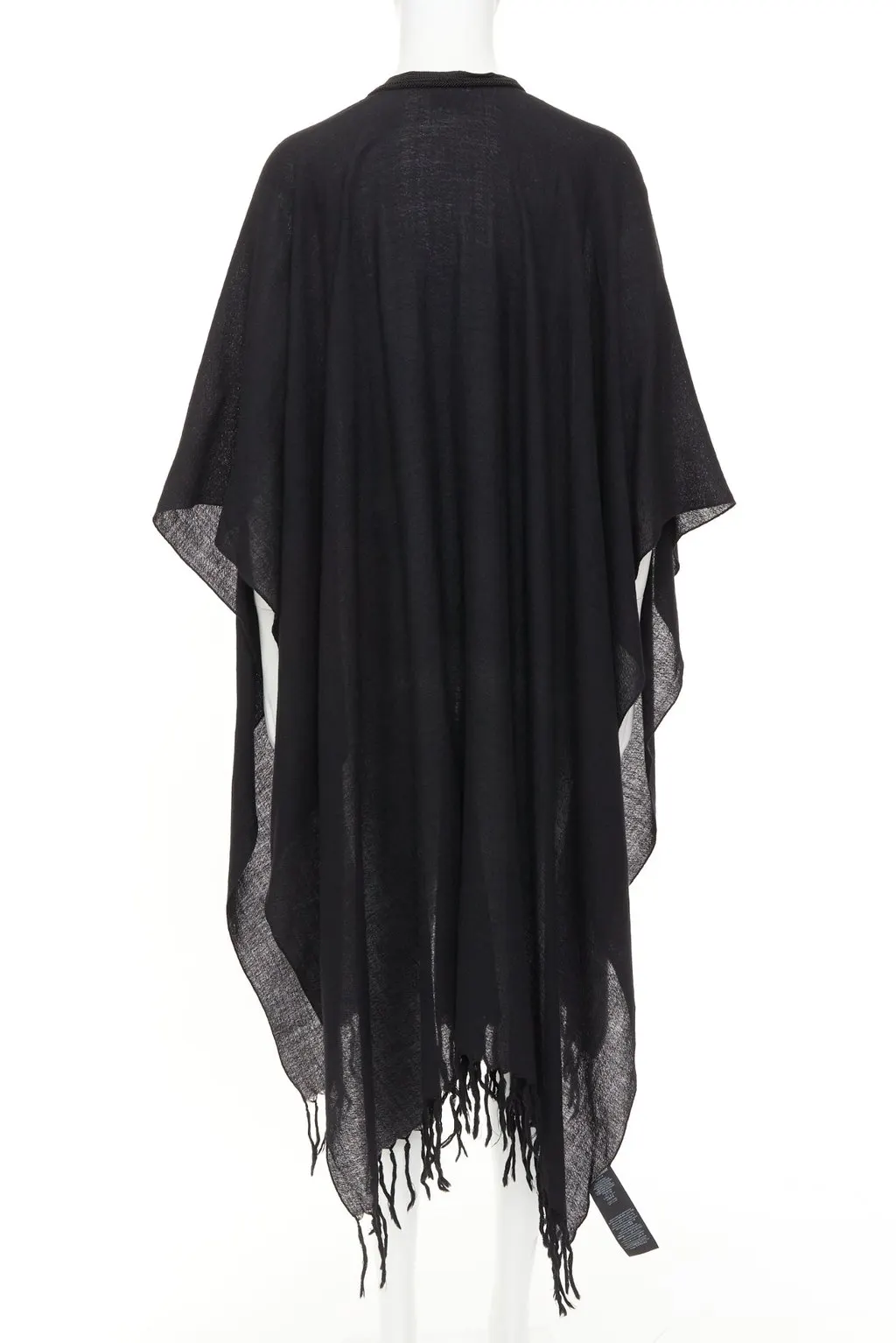 Saint Laurent Black Wool Coat Black Wool Very good - Box View