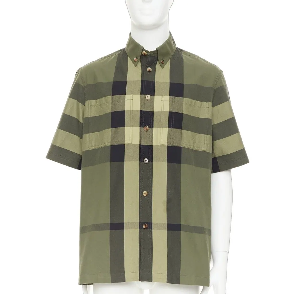 Burberry Travis Green Cotton Fair - Front View