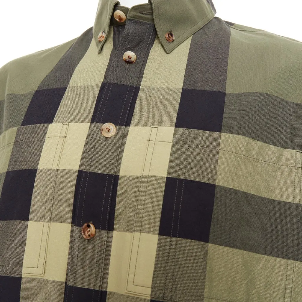 Burberry Travis Green Cotton Fair - Back View