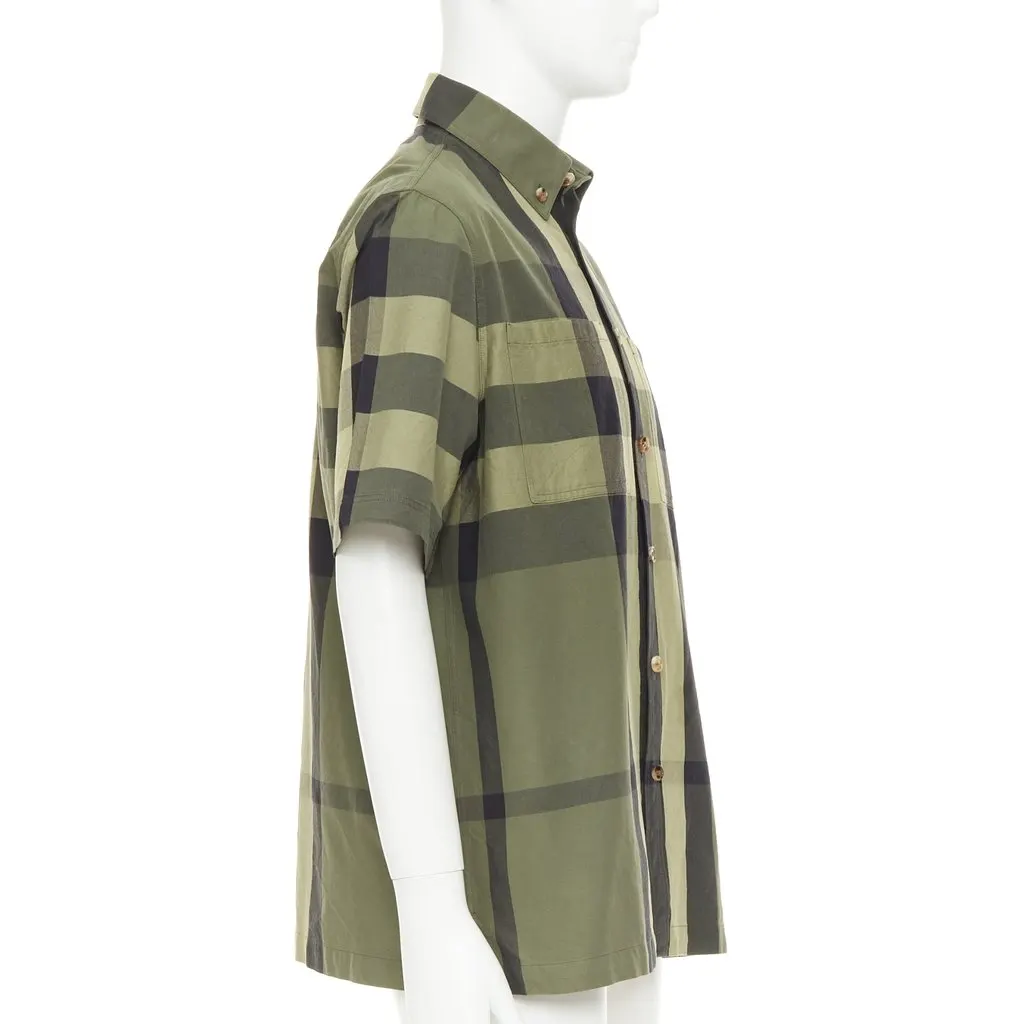 Burberry Travis Green Cotton Fair - Model View