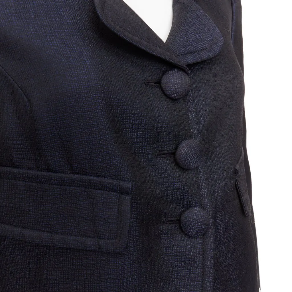 Giorgio Armani Navy Viscose Jacket Navy Viscose Very good - Back View