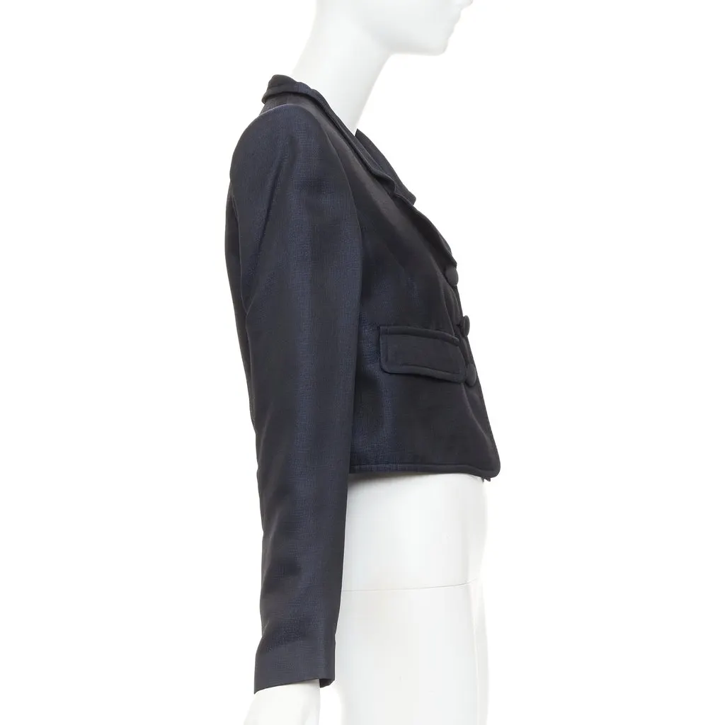 Giorgio Armani Navy Viscose Jacket Navy Viscose Very good - Box View