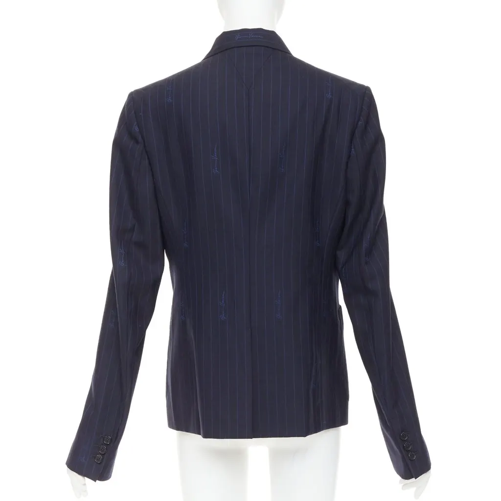 Versace Navy Wool Jacket Navy Wool Very good - Box View