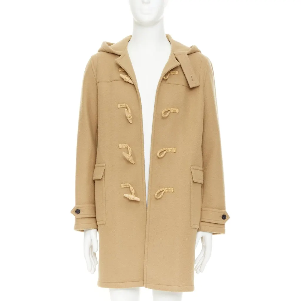 Saint Laurent Camel Wool Coat Camel Wool Good - Inside View