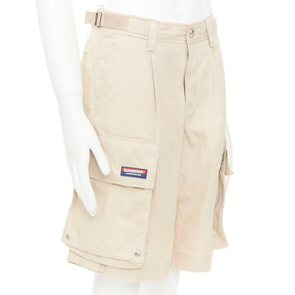 Burberry Beige Cotton Shorts Beige Cotton Very good - Inside View