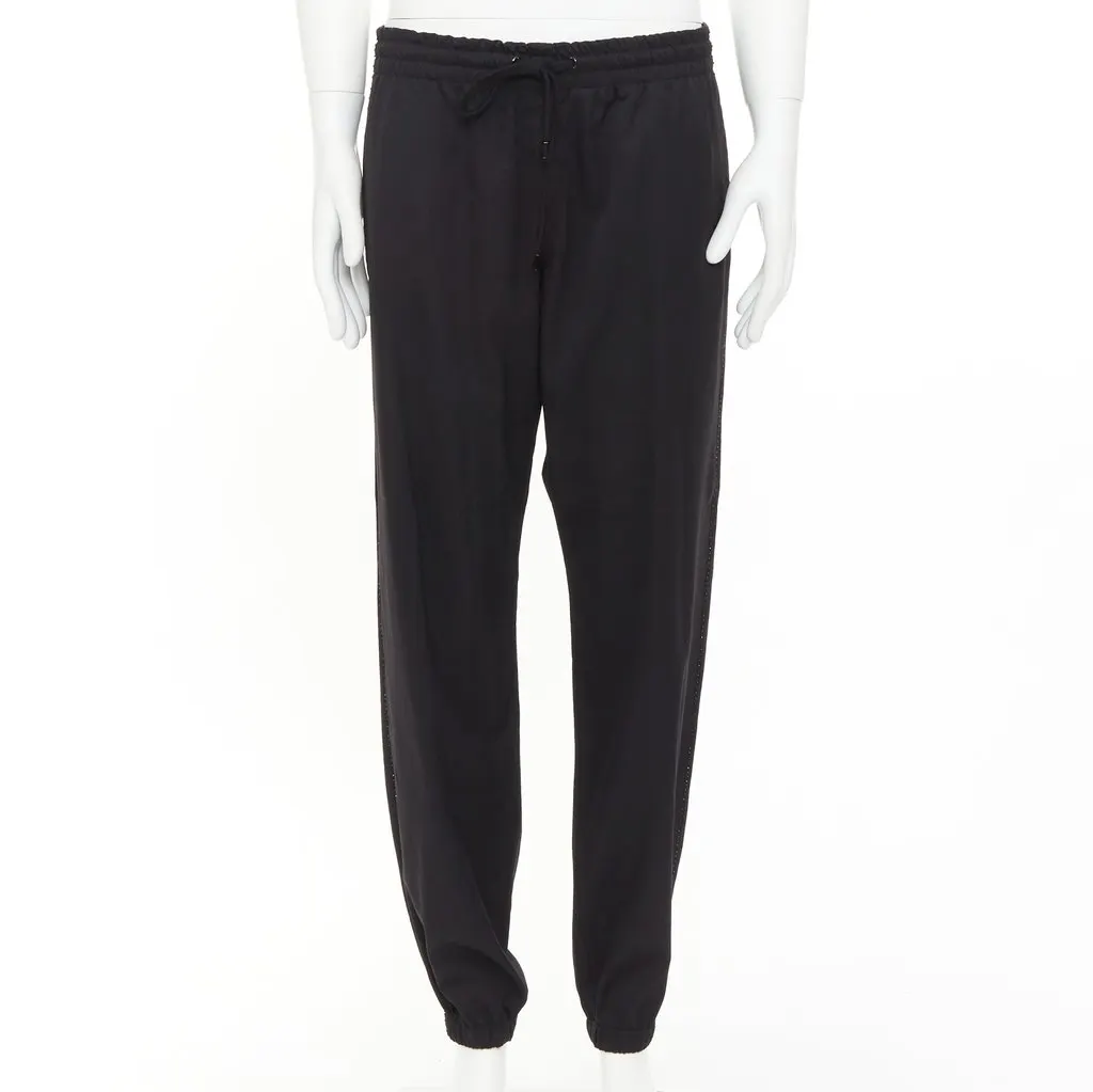 Saint Laurent Black Wool Trouser Black Wool Very good - Front View