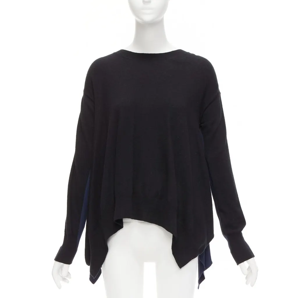 Stella McCartney Handkerchief Sweater Black Wool Never worn - Inside View