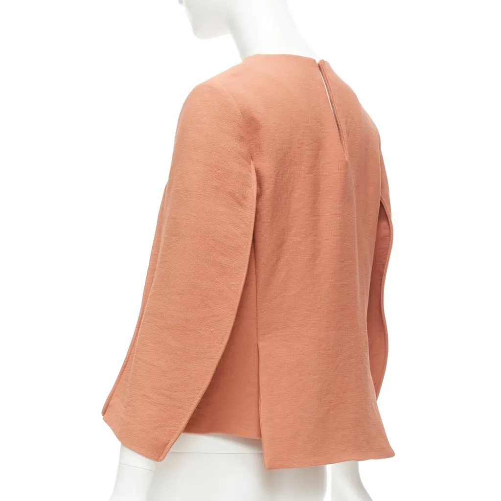 Marni Reverse Piped Top Pink Polyester Very good - Front View