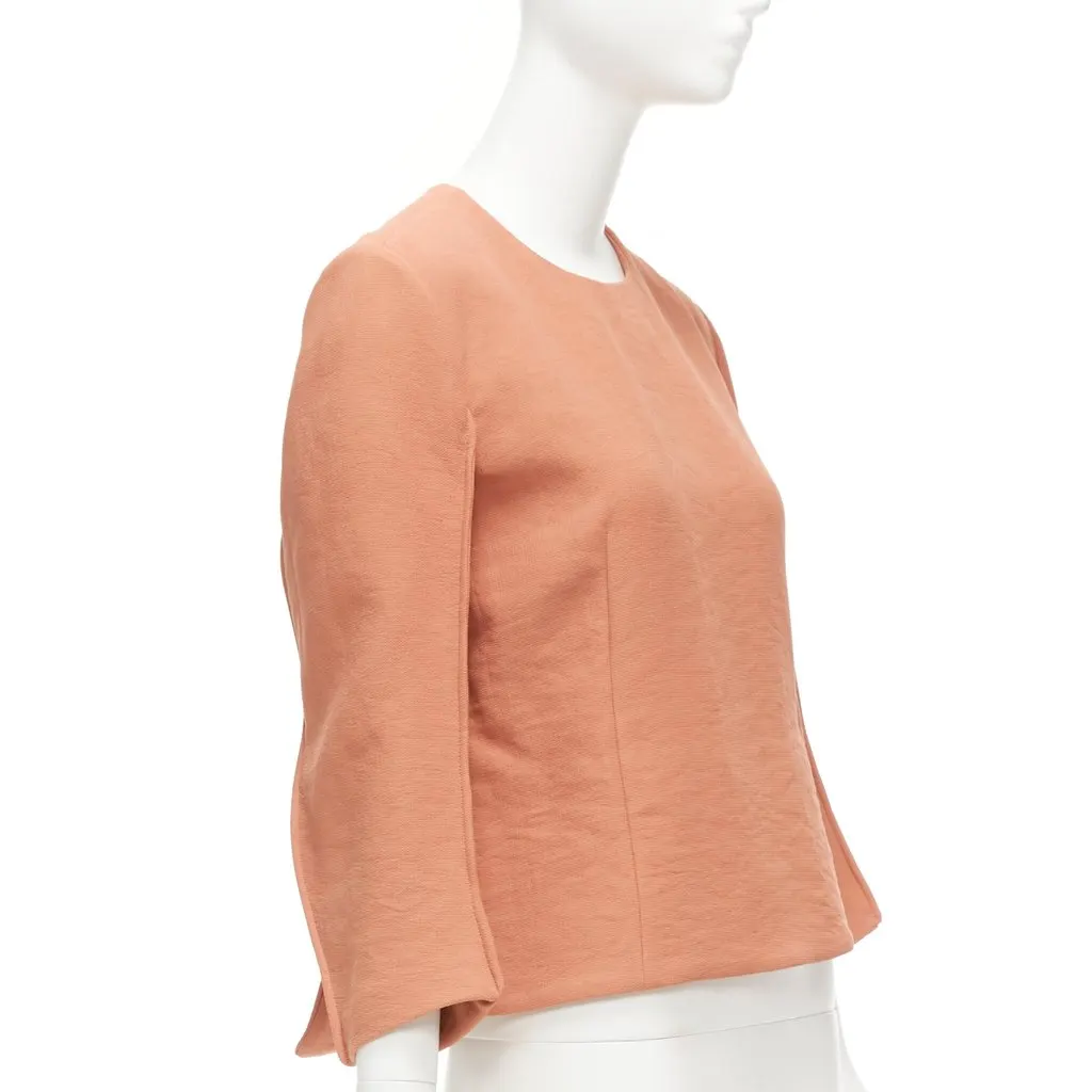 Marni Reverse Piped Top Pink Polyester Very good - Model View