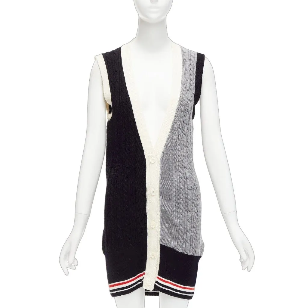 Thom Browne Black Wool Knitwear Black Wool Very good - Front View