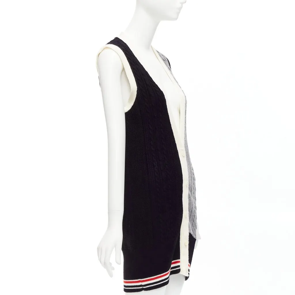 Thom Browne Black Wool Knitwear Black Wool Very good - Model View