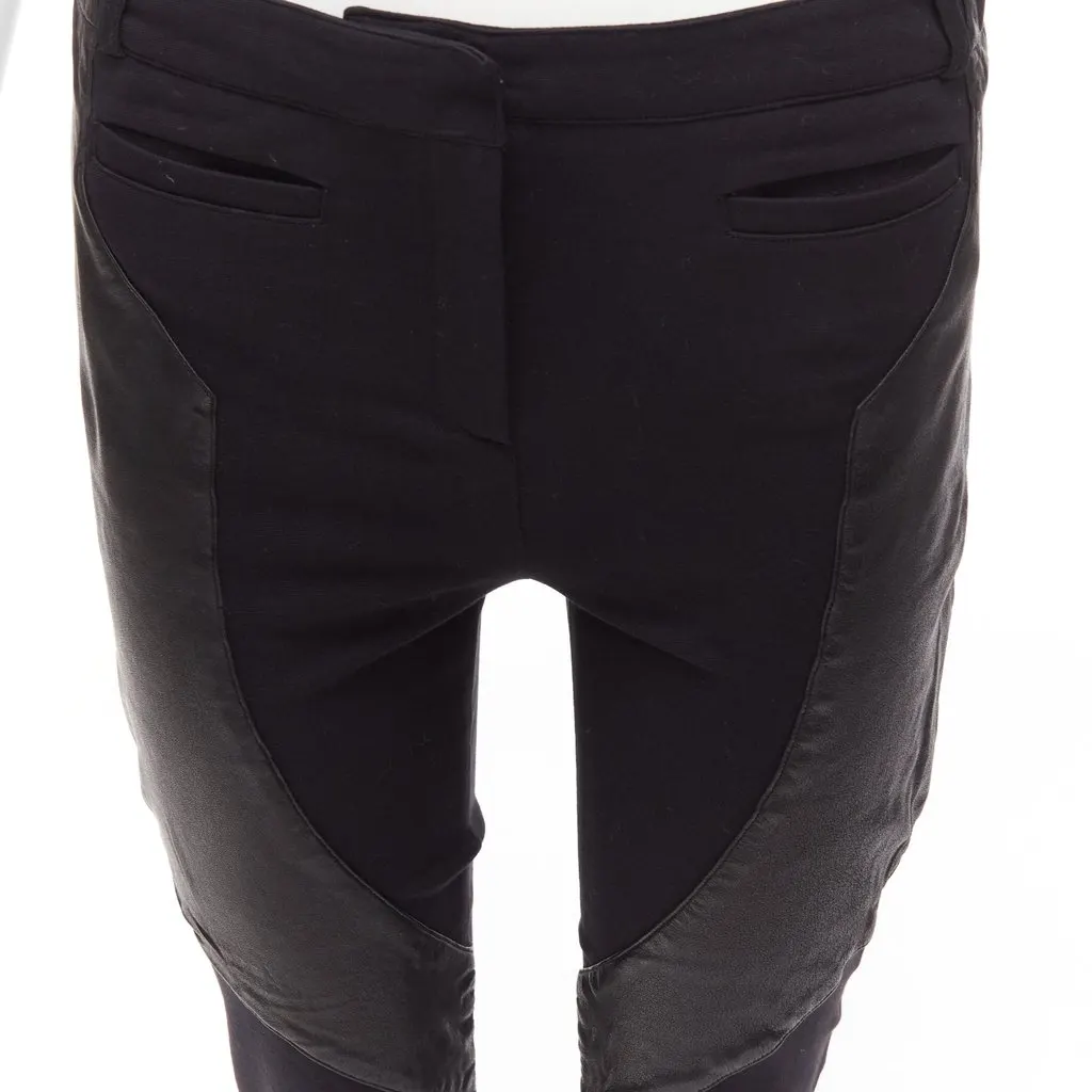 Givenchy Abstract Sweatpants Black Leather Very good - Back View
