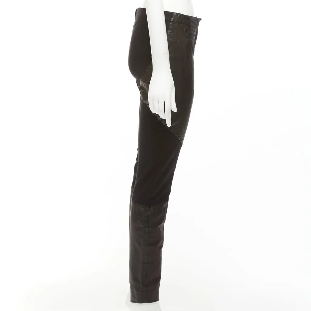 Givenchy Abstract Sweatpants Black Leather Very good - Model View