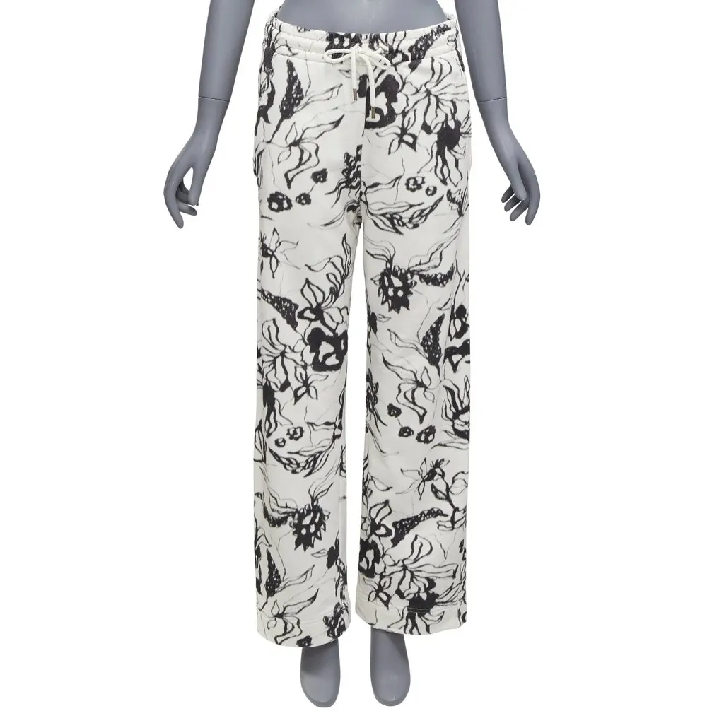 Dries Van Noten Peplum Cropped Pants White Cotton Very good - Front View