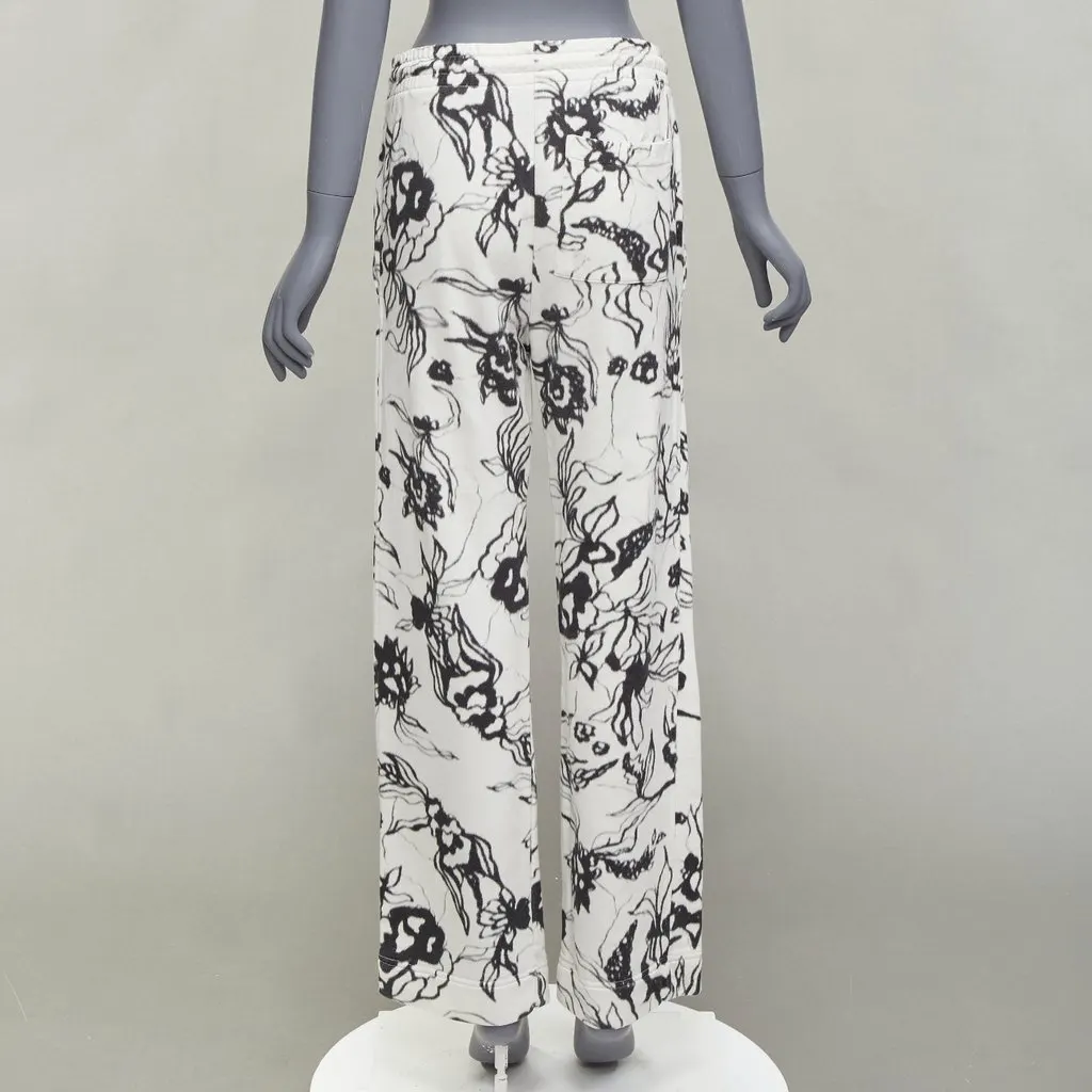 Dries Van Noten Peplum Cropped Pants White Cotton Very good - Box View