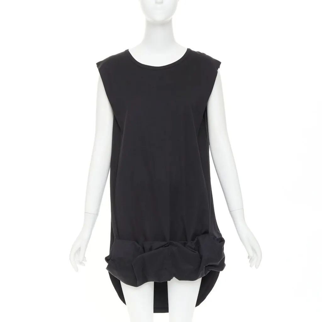 Maison Margiela Black Cotton Dress Black Cotton Very good - Front View