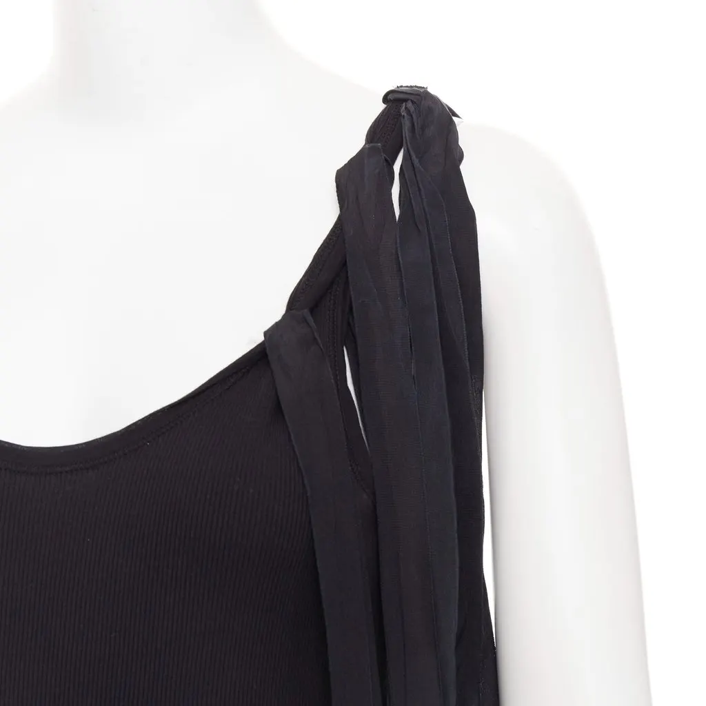 Dries Van Noten Black Cotton Top Black Cotton Very good - Back View