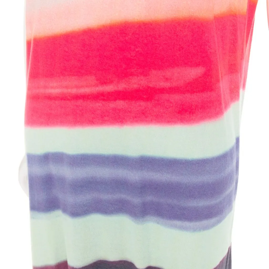 Dries Van Noten Len Lye Border T-shirt Dress MultiColor Cotton Good - Back View