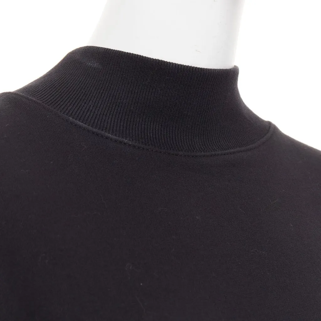 Dries Van Noten Hannet Mock Neck Sweatshirt Black Cotton Very good - Back View