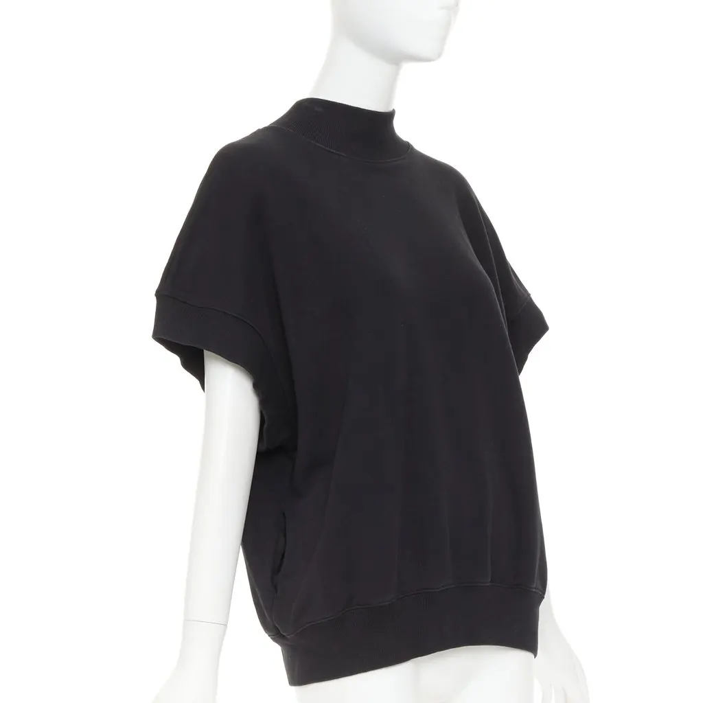 Dries Van Noten Hannet Mock Neck Sweatshirt Black Cotton Very good - Inside View