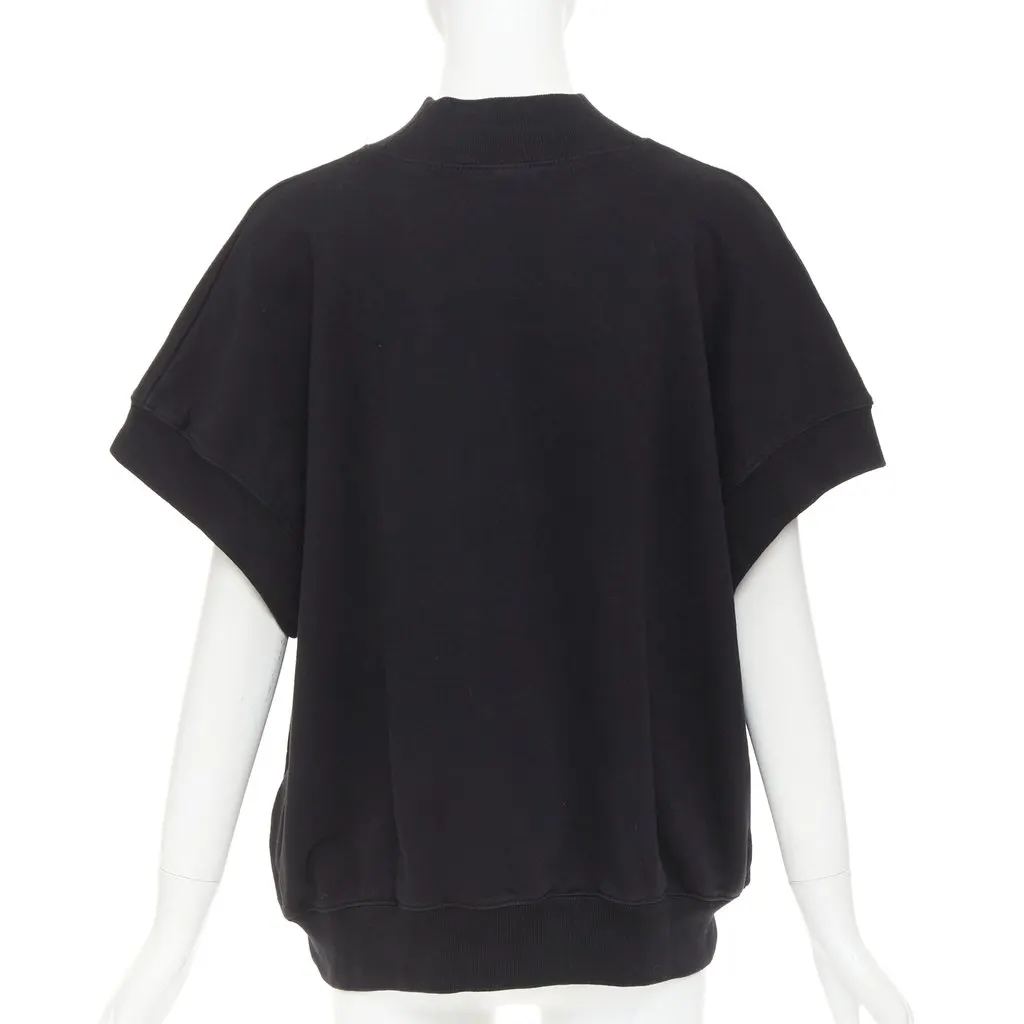 Dries Van Noten Hannet Mock Neck Sweatshirt Black Cotton Very good - Box View