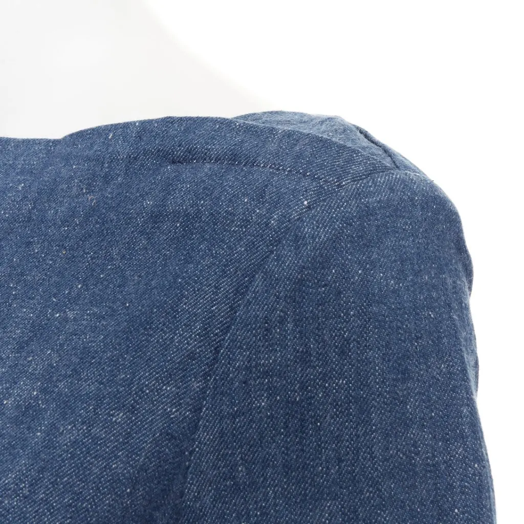 Celine Blue Cotton Top Blue Cotton Very good - Back View