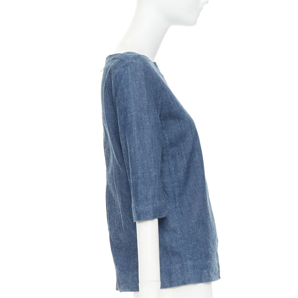 Celine Blue Cotton Top Blue Cotton Very good - Model View