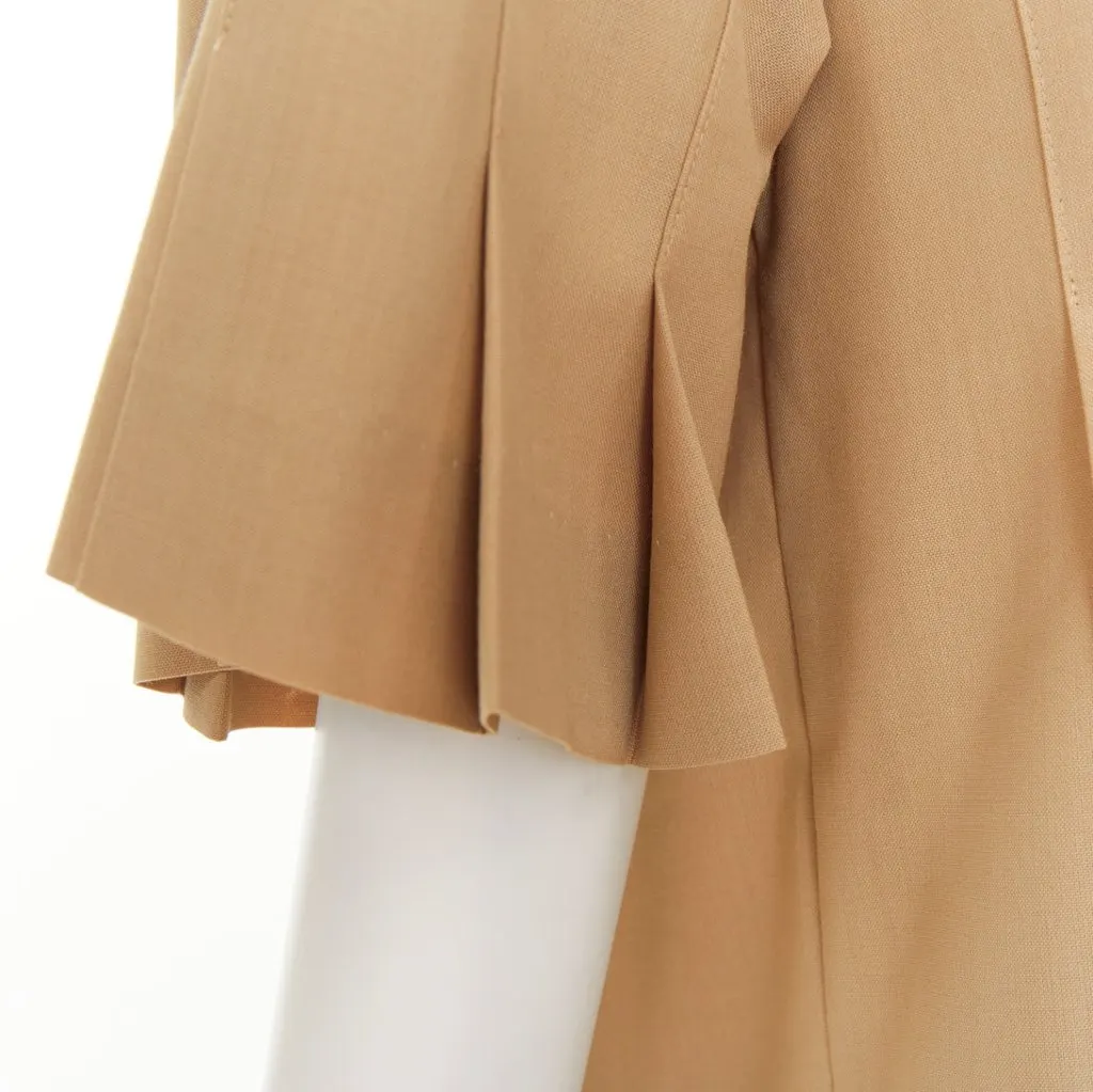 Sacai Khaki Polyester Top Khaki Polyester Very good - Back View