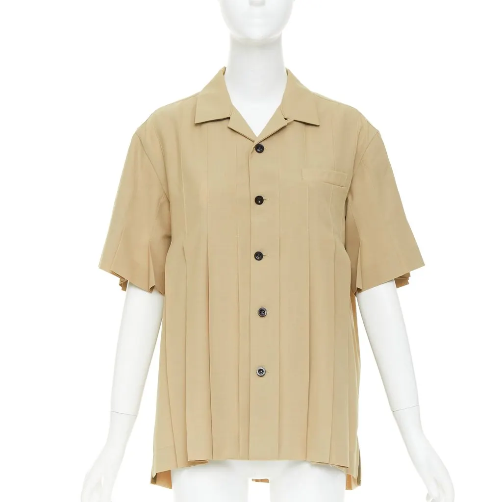 Sacai Khaki Polyester Top Khaki Polyester Very good - Inside View