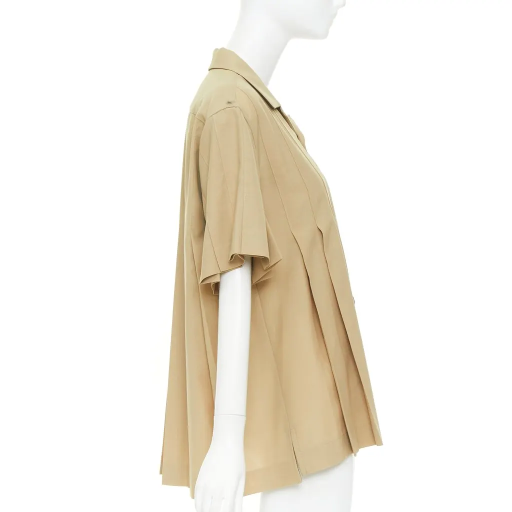 Sacai Khaki Polyester Top Khaki Polyester Very good - Model View