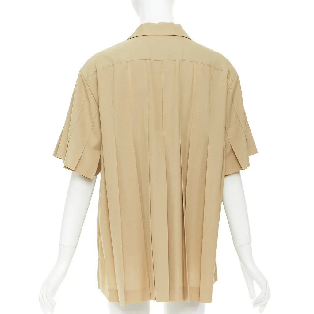 Sacai Khaki Polyester Top Khaki Polyester Very good - Box View
