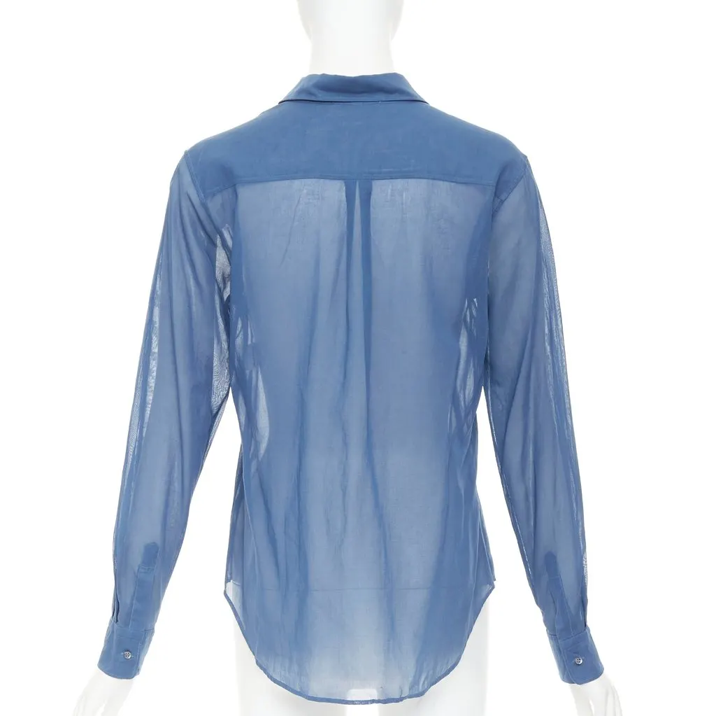 Jil Sander Blue Cotton Top Blue Cotton Good - Box View