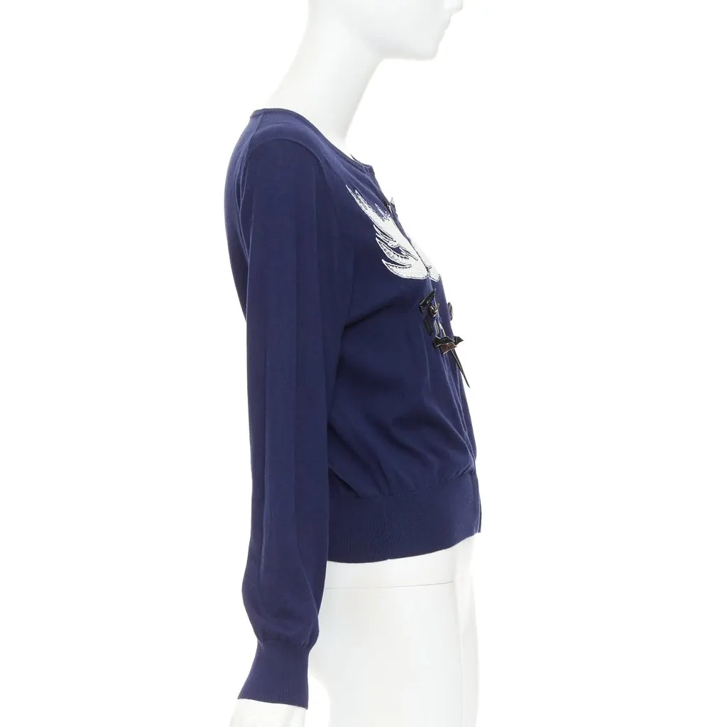 Toga Archives Navy Cotton Knitwear Navy Cotton Very good - Model View