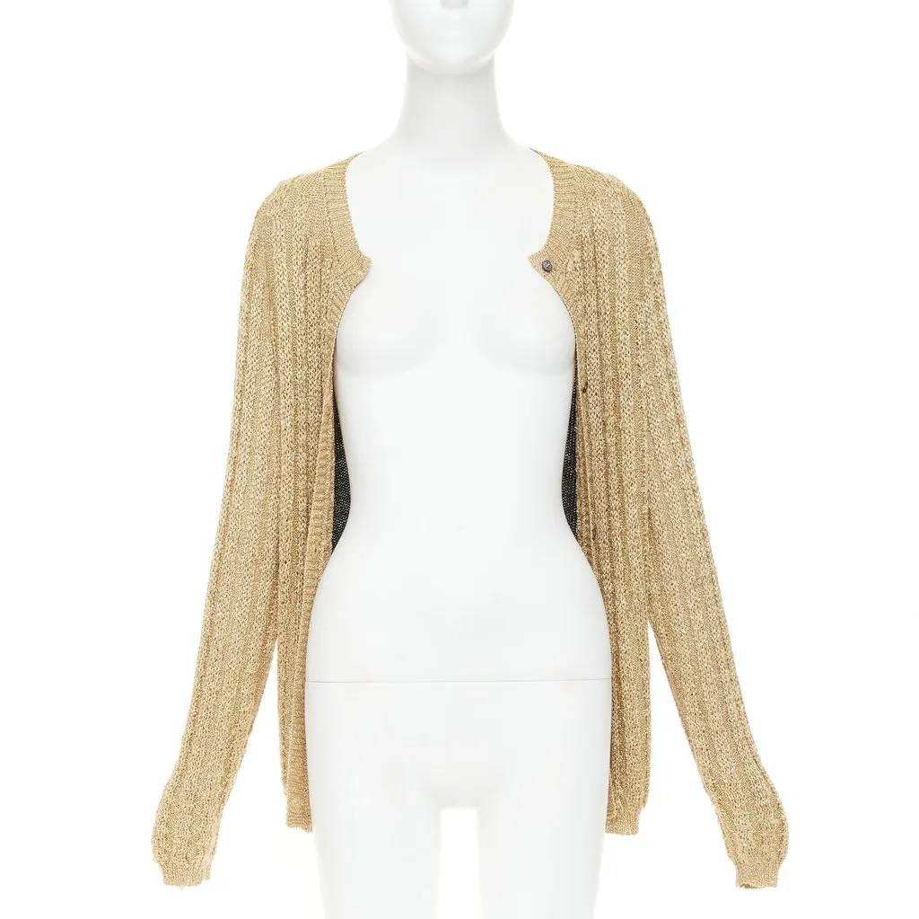 Marni Gold Knitwear Gold Acetate Fair - Model View