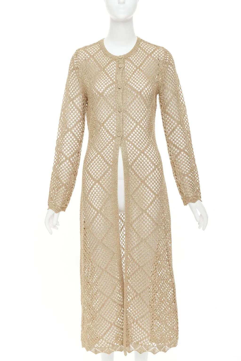 Unsigned 241TP3122 Gold Viscose Very good - Front View