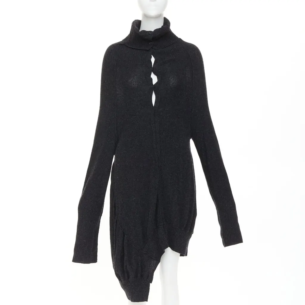 Yohji Yamamoto Grey Wool Knitwear Grey Wool Very good - Front View