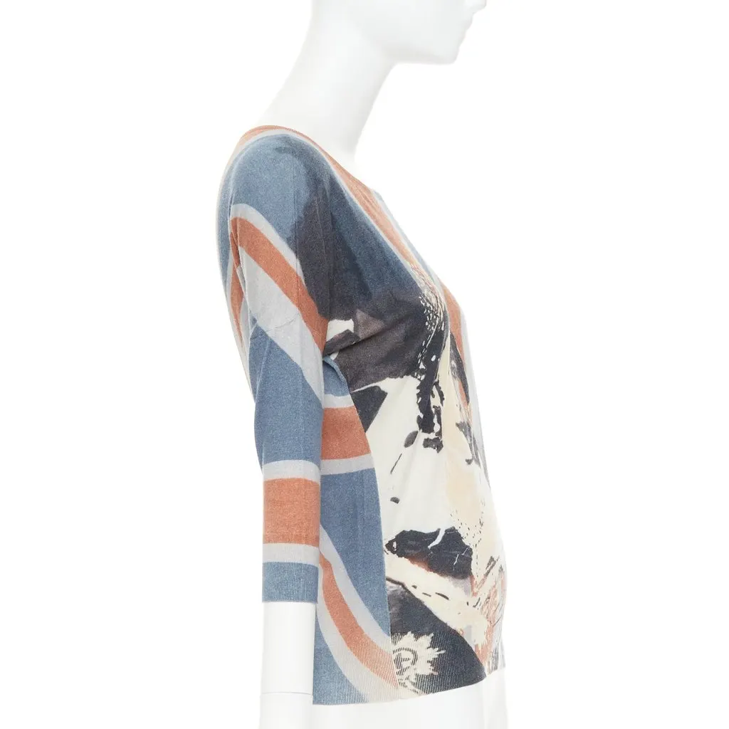 Alexander McQueen Blue Silk Knitwear Blue Silk Very good - Inside View