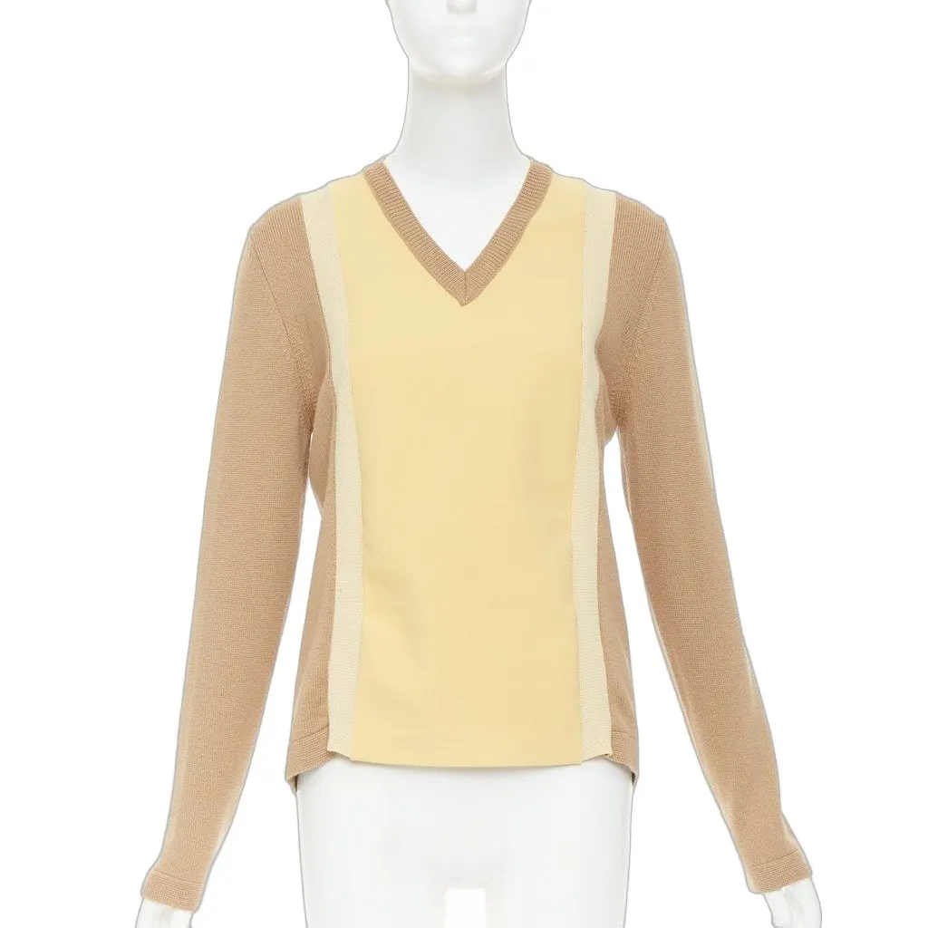 Marni Yellow Wool Knitwear Yellow Wool Fair - Front View