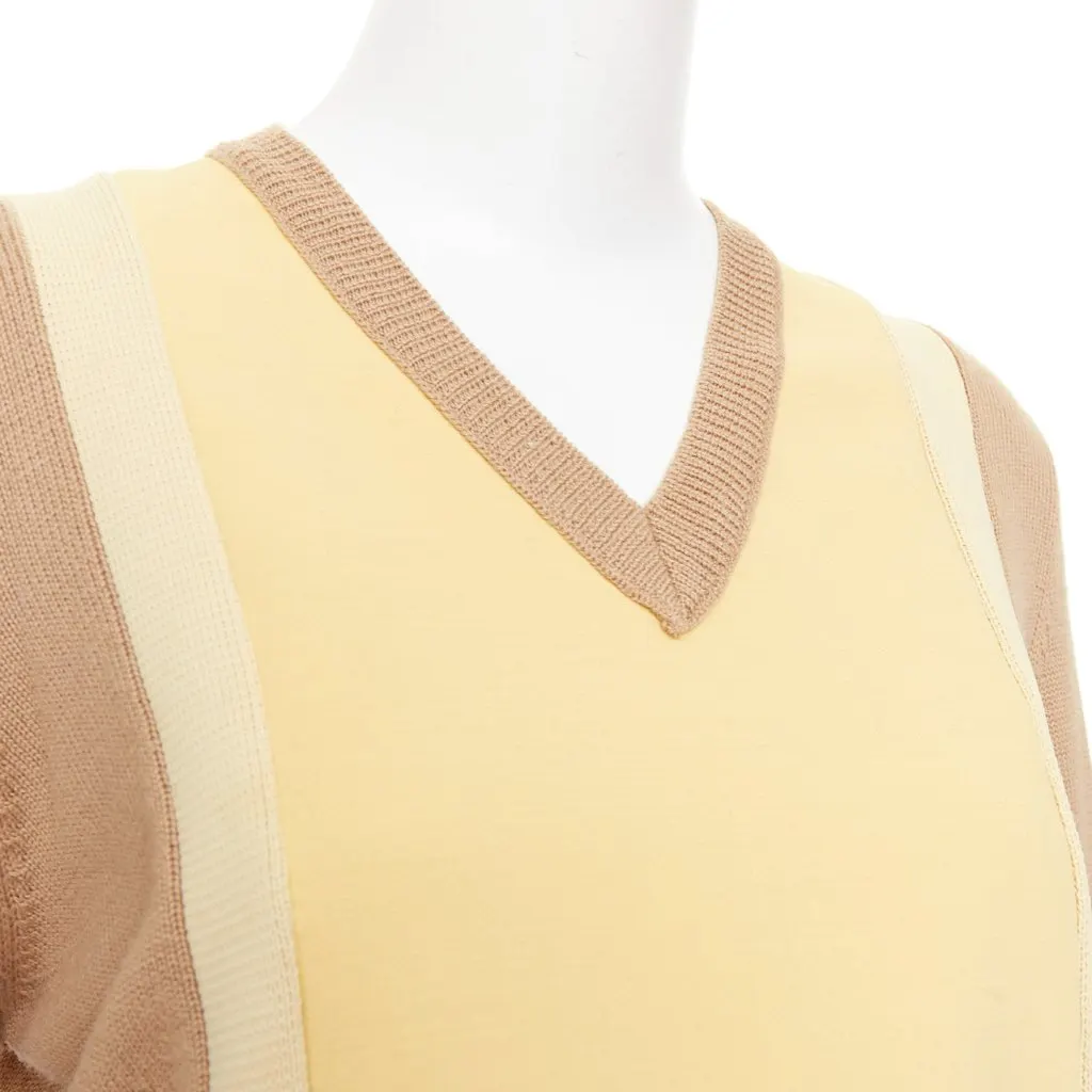 Marni Yellow Wool Knitwear Yellow Wool Fair - Back View
