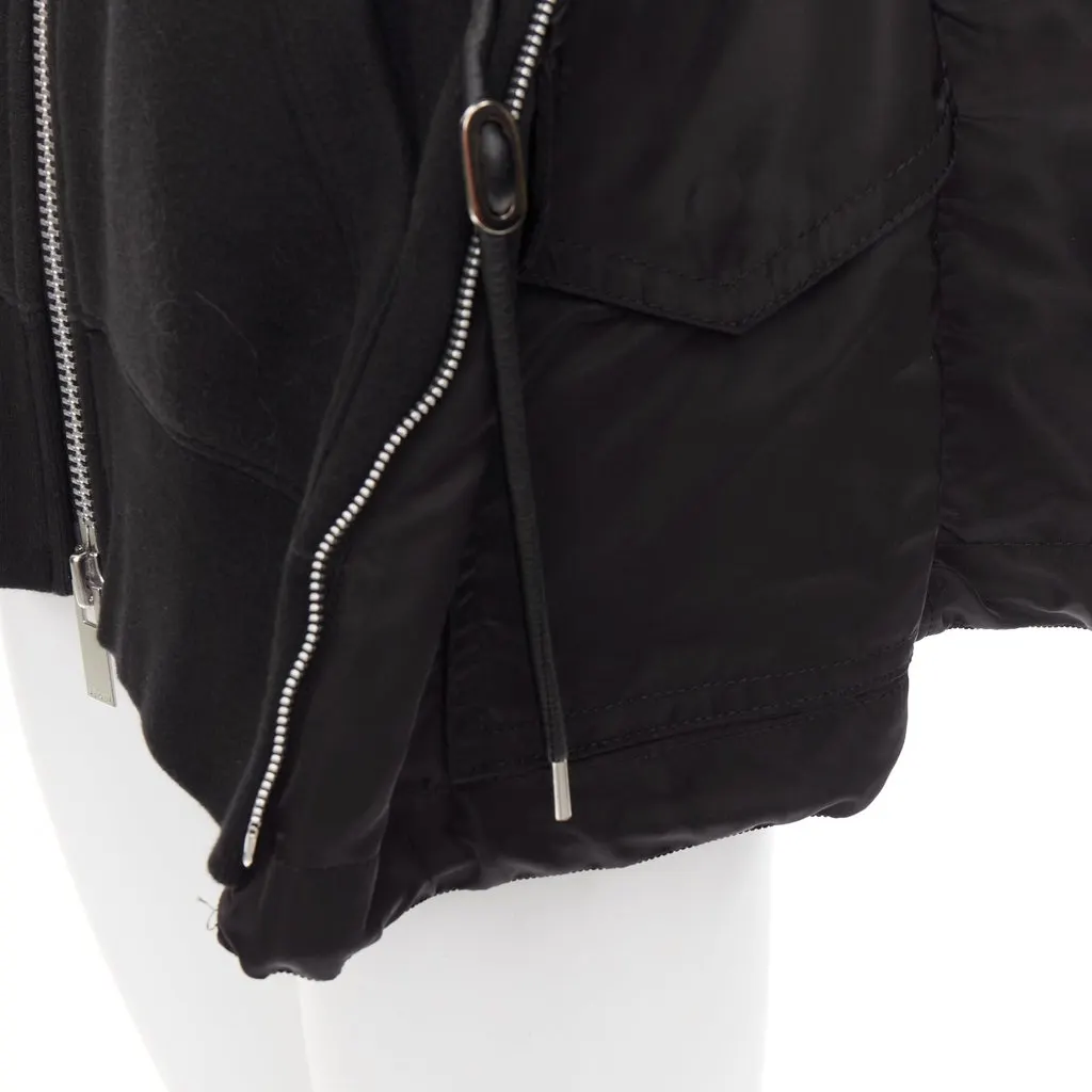 Sacai Black Cotton Knitwear Black Cotton Good - Back View