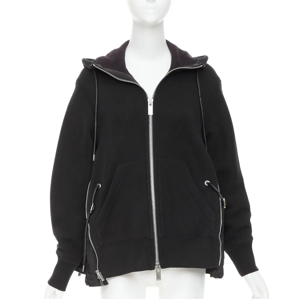 Sacai Black Cotton Knitwear Black Cotton Good - Model View