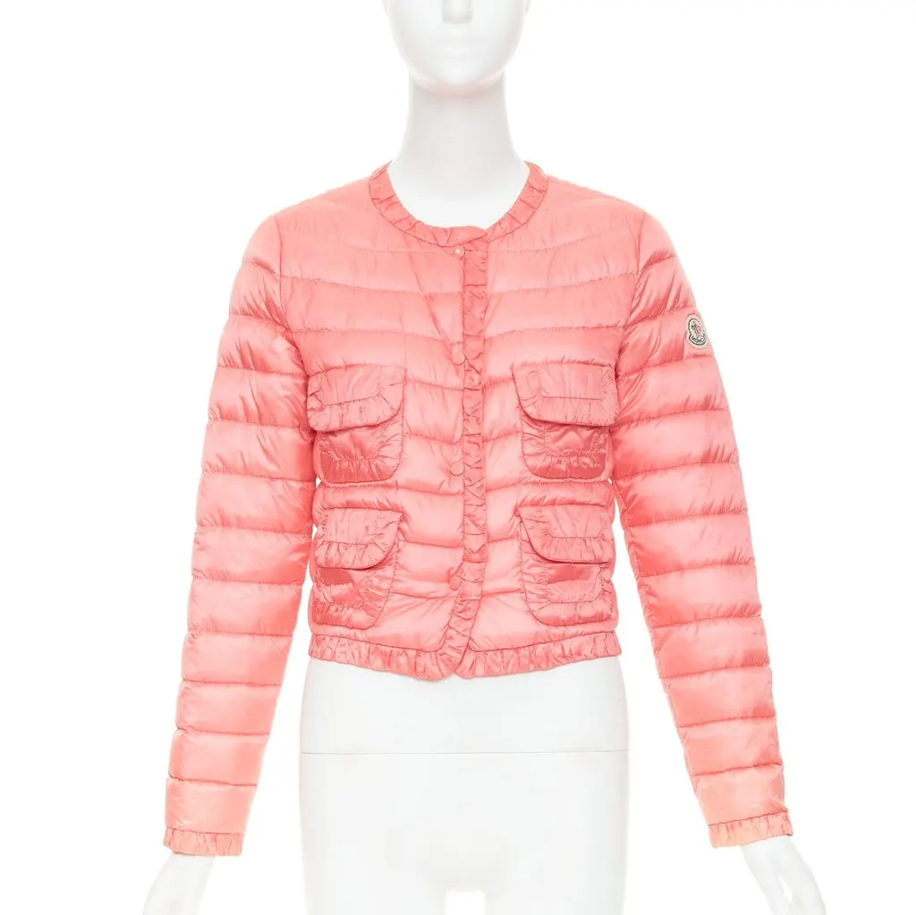 Moncler Eden Giubbotto Pink Polyamide Fair - Inside View